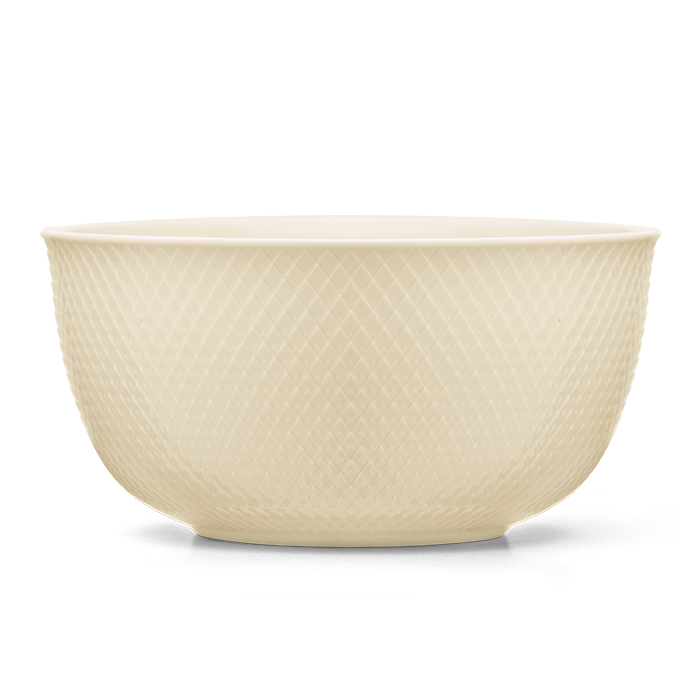 Rhombe Earth Porcelain Serving Bowl in Marble by Lyngby Porcelæn — 8.7″