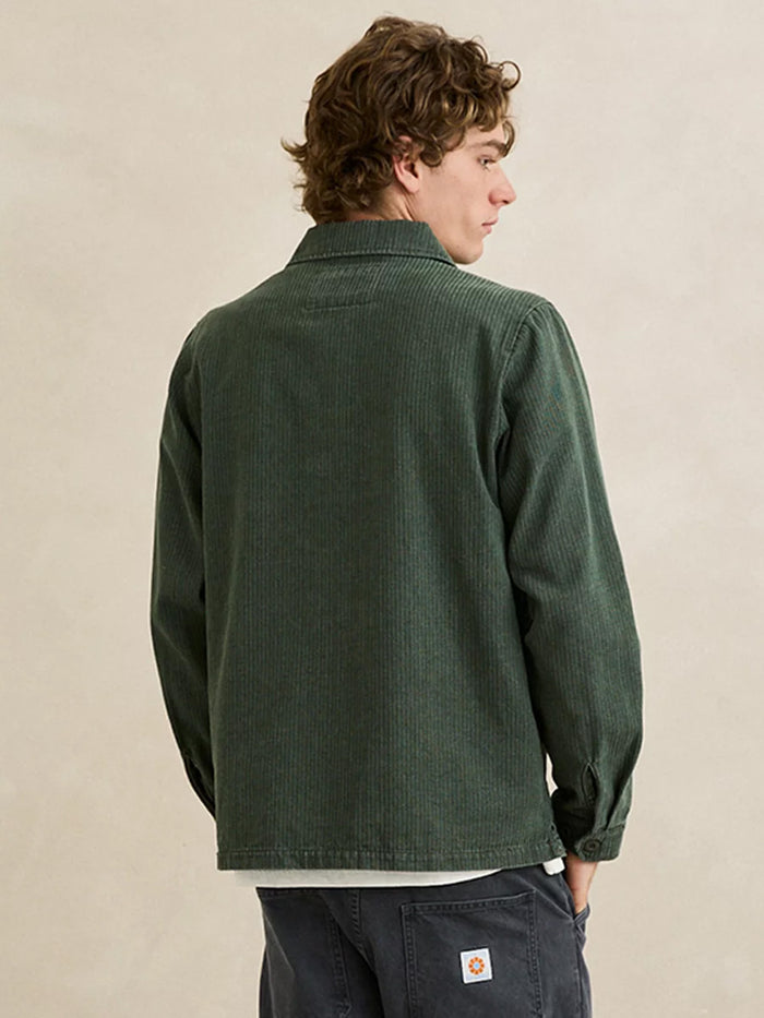 RHYTHM HARLAN LONG-SLEEVE SHIRT - OLIVE T-SHIRTS RHYTHM