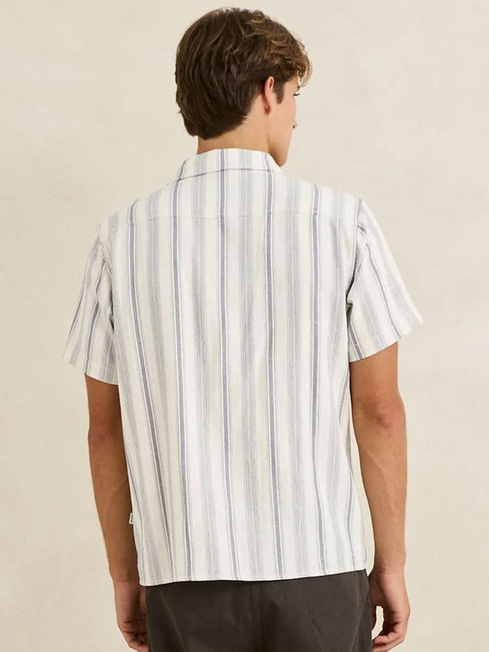 RHYTHM TURKISH STRIPE SHORT-SLEEVE T-SHIRT - NATURAL SHIRTS RHYTHM