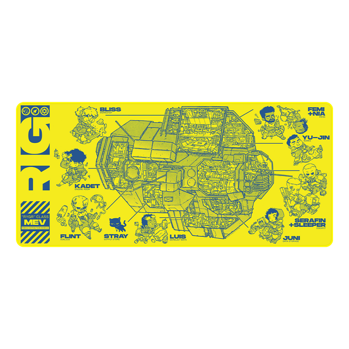Rig Cross-Section Desk Mat