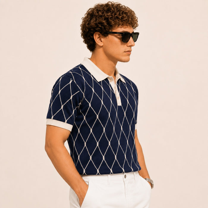 Riviera Lattice Polo | Premium Quality