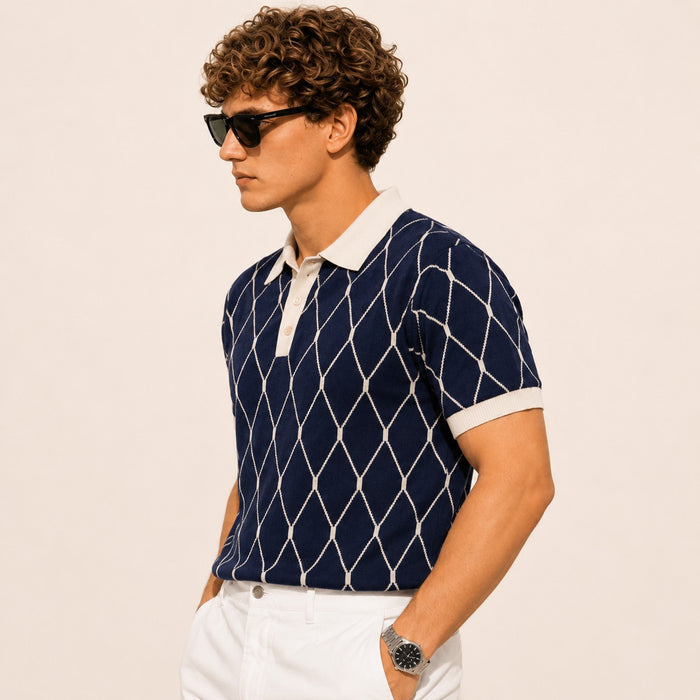 Riviera Lattice Polo