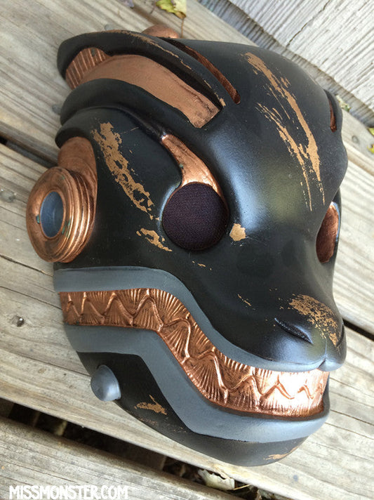 ROBO FOX BATTLE DAMAGE MASK- RED LEDS