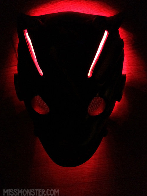 ROBO FOX BATTLE DAMAGE MASK- RED LEDS