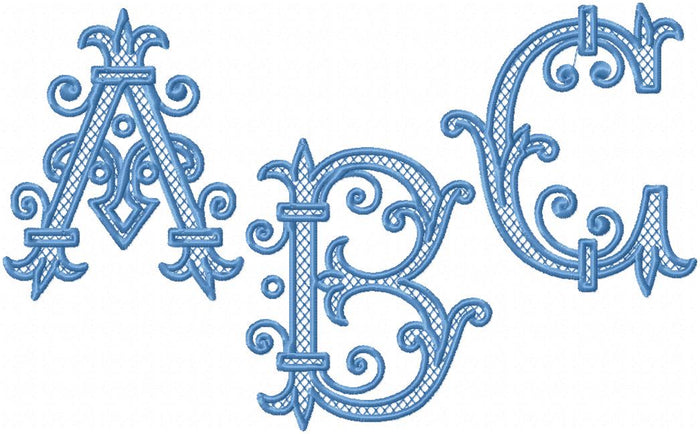ROMAN MONOGRAM FONT 2