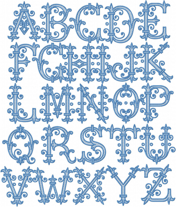 ROMAN MONOGRAM FONT 2