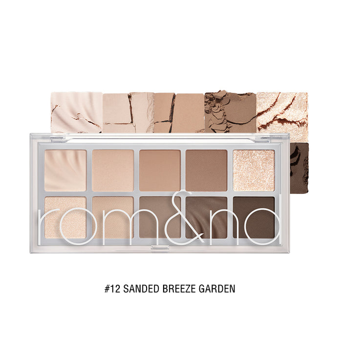ROMAND 10 Colors Matte & Pearlescent Eyeshadow Palette T4137