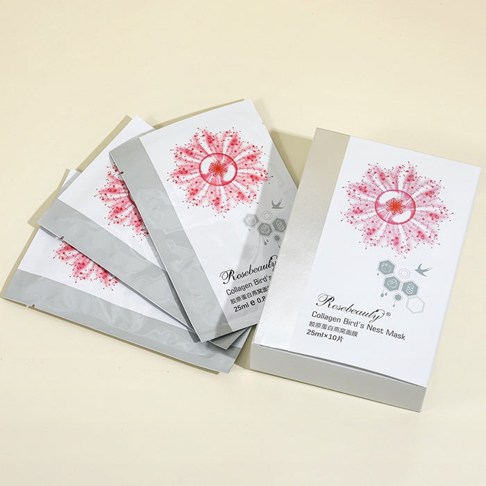 Rose Beauty Collagen sheet Mask box of 10 - SD Cosmetics Care