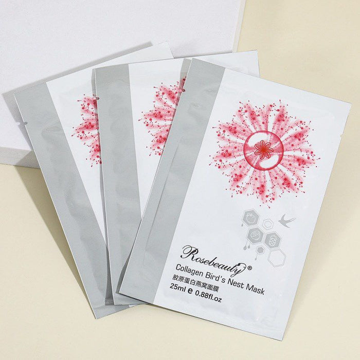 Rose Beauty Collagen sheet Mask box of 10 - SD Cosmetics Care
