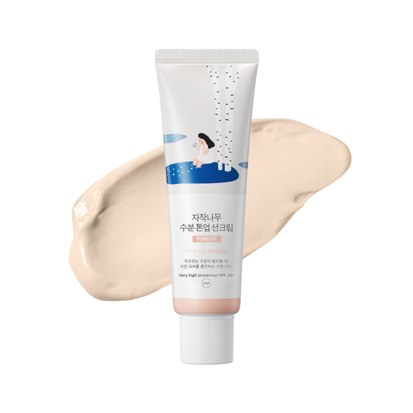 ROUND LAB Birch Juice Moisturizing Tone Up Sunscreen - apsauginis kremas nuo saulės su spalva
