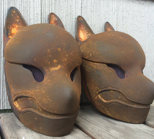RUSTY IRON KITSUNE MASK