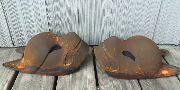 RUSTY IRON KITSUNE MASK