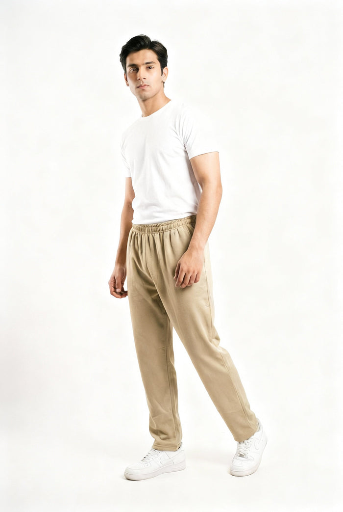 Sand Beige Baggy Joggers