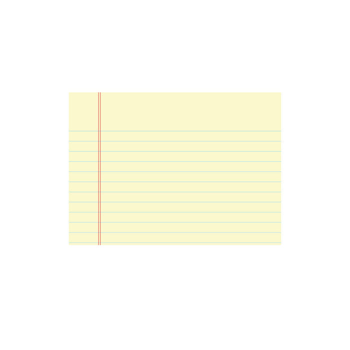 Yellow Rule Flat Note Set