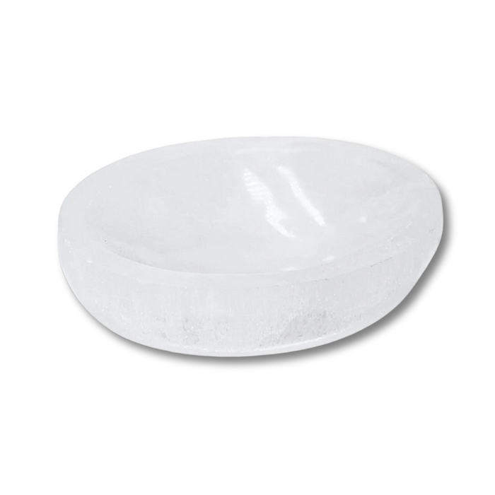 Selenite Oval Bowl