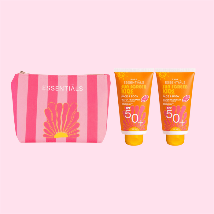 Sensitive + Kids Sunscreen SPF50+with SOL Pouch - Essentials
