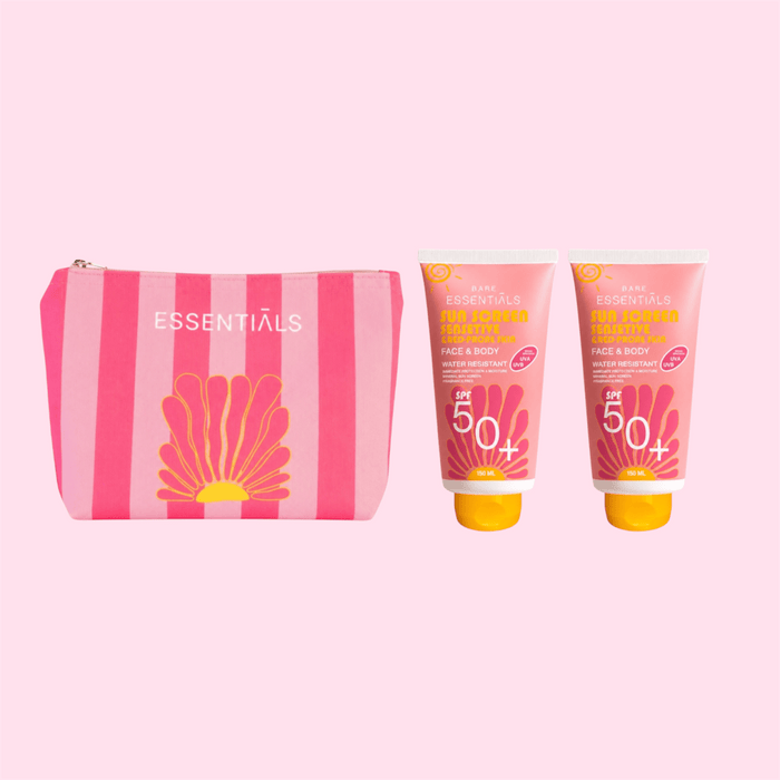 Sensitive + Kids Sunscreen SPF50+with SOL Pouch - Essentials