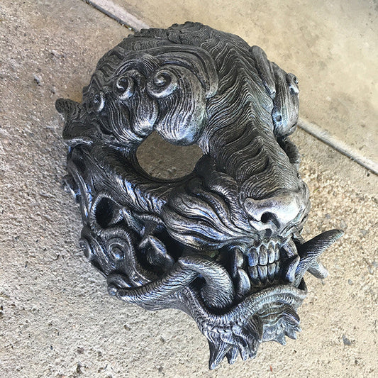 SENTINEL MASK- DARK SILVER EFFECT- CAST URETHANE MASK