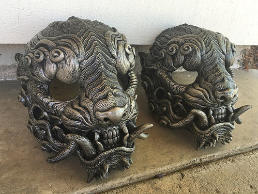SENTINEL MASK- FAUX SILVER
