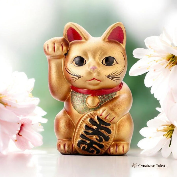 Seto-yaki Lucky Cat Figurine