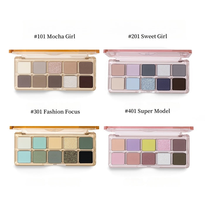 SheDella Spring Breath 10-color Eyeshadow Palette T4450
