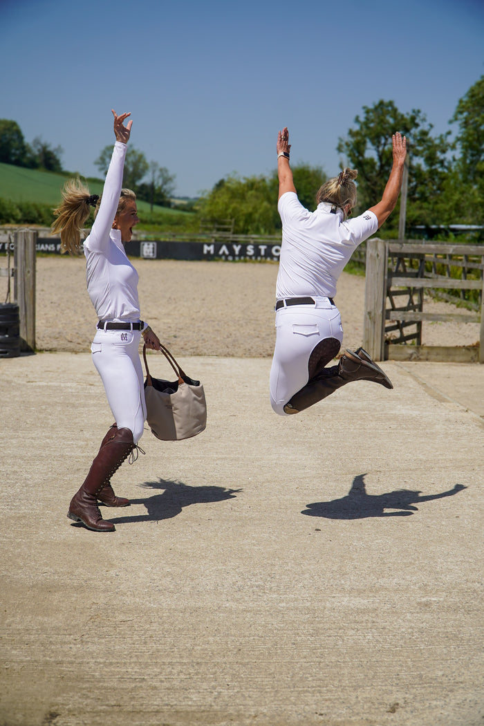 Sherborne Performance Full Seat Competition Breeches | White And Brown