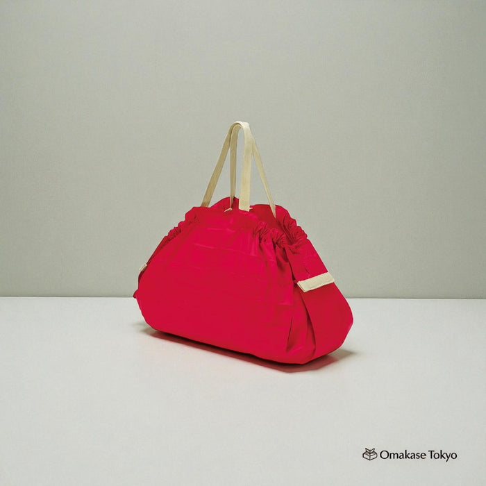 Shupatto Foldable Eco Bag M Size (Red Stripe)