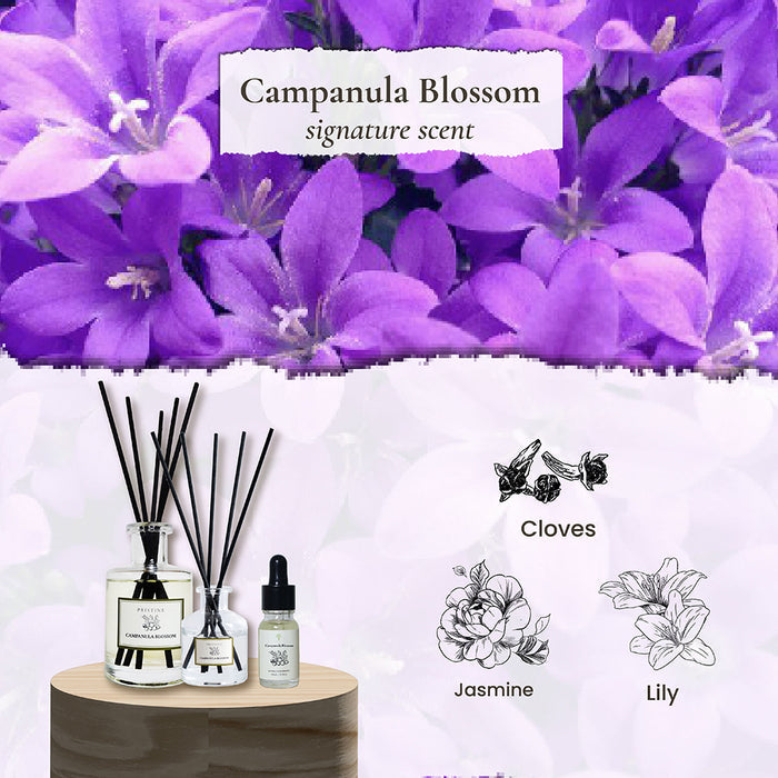 PRISTINE AROMA Signature Scents Reed Diffuser - Campanula Blossom | Isetan KL Online Store