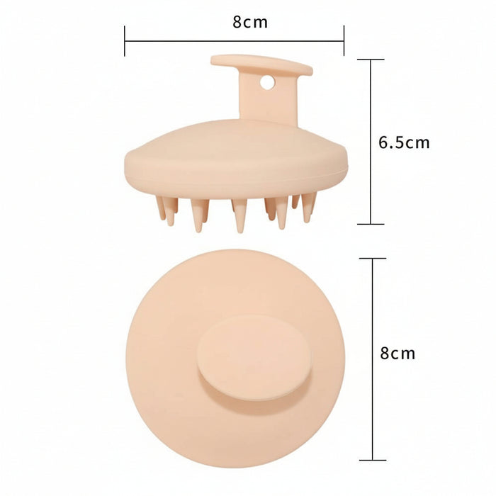 Silicone Scalp Massager Shampoo Brush – Scalp Brush for Hair Growth, Dandruff Removal & Deep Cleansing, Wet & Dry Use