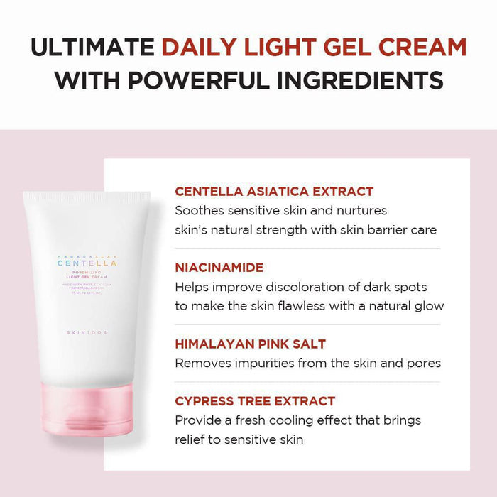 SKIN1004 Madagascar Centella Poremizing Light Gel Cream 75 mL