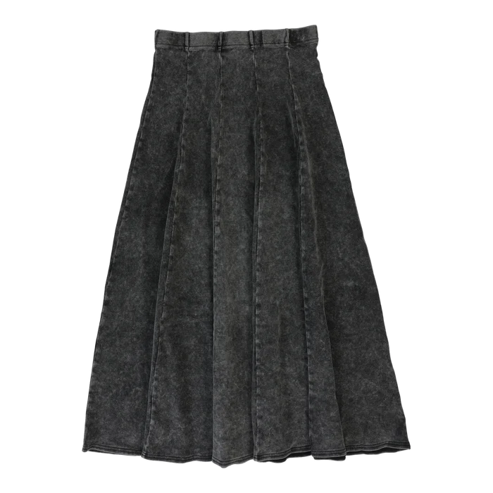 skirt maxi panel - black wash