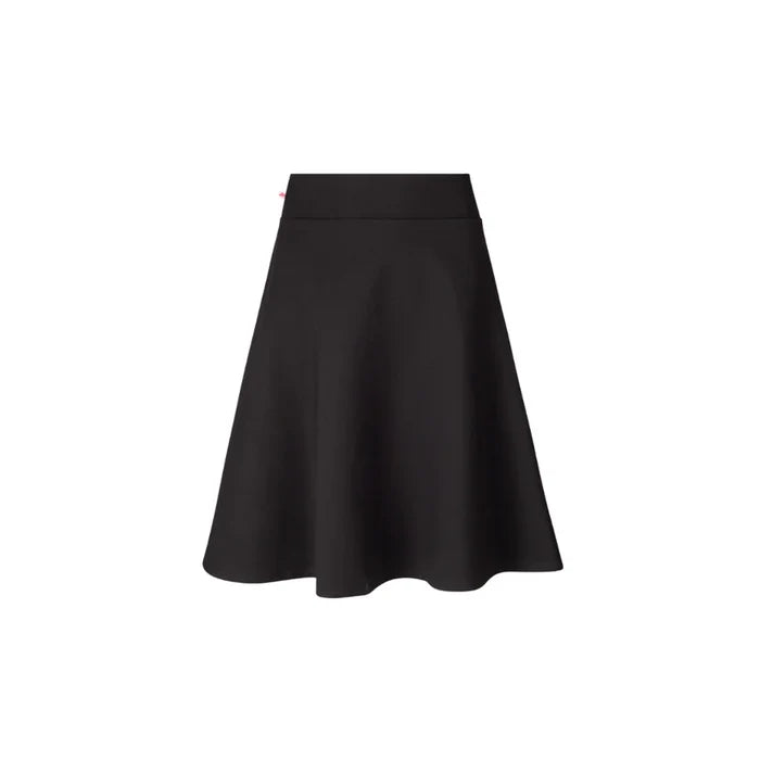 skirt ponti plus two inch - black