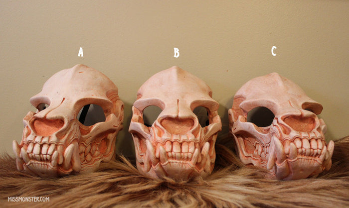 SKULL MASK- BONE COLOR