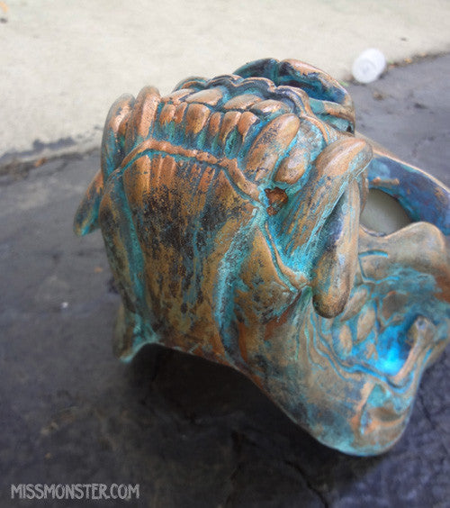 SKULL MASK- COPPER PATINA