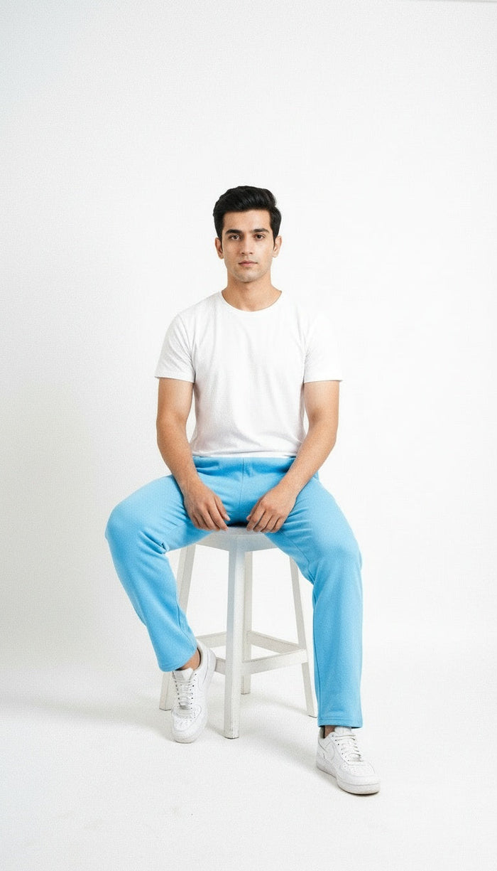 Sky Blue Baggy Joggers