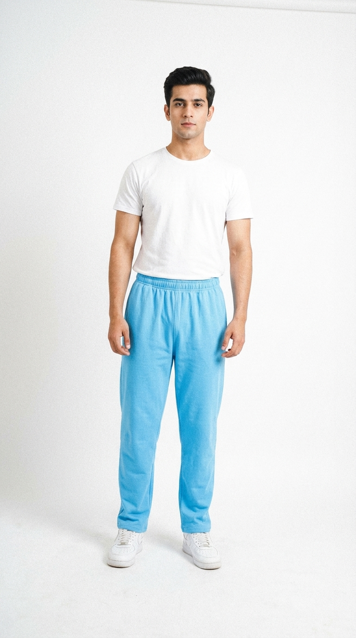Sky Blue Baggy Joggers