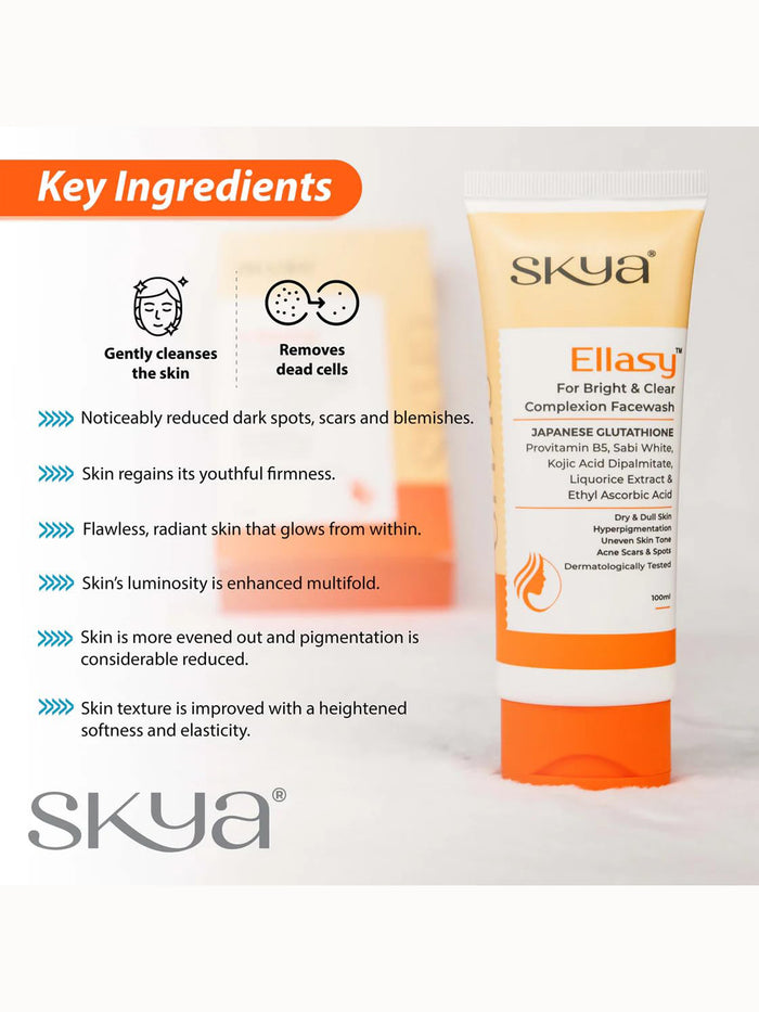 Skya Ellasy Face Wash Bright & Clear Complexion (100 ml)