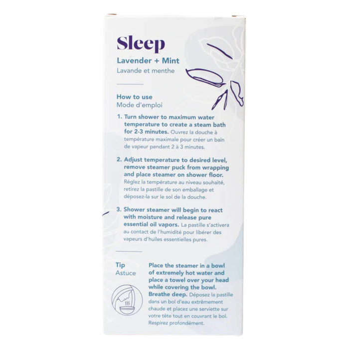 Back of Bathologist Sleep Shower Steamers