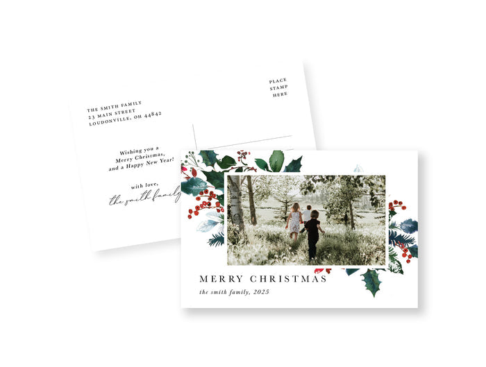 Soft Burgundy Postcard