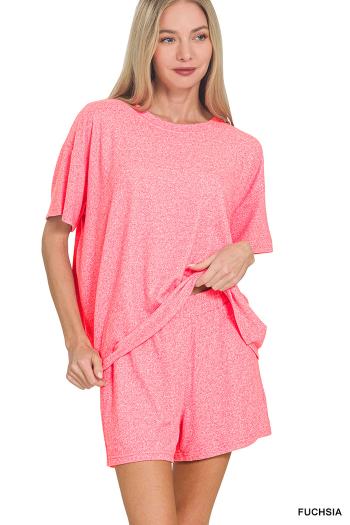 Soft Shorts Set- Pink