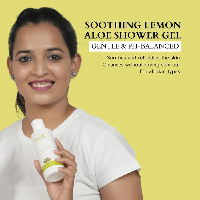 Soothing Lemon Aloe Shower Gel - 200ml | PH Balanced - MAIN