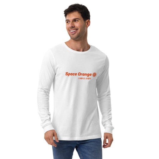 Space Orange K Unisex Long Sleeve Tee