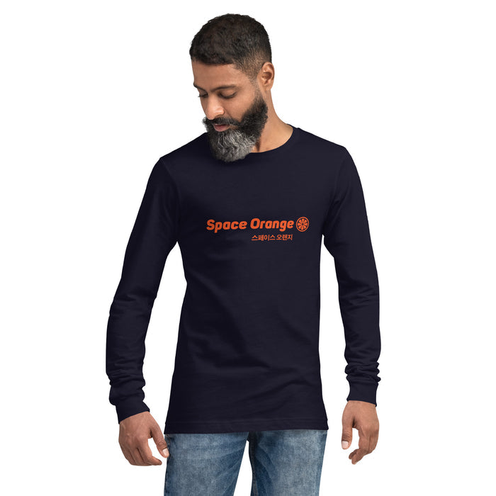 Space Orange K Unisex Long Sleeve Tee