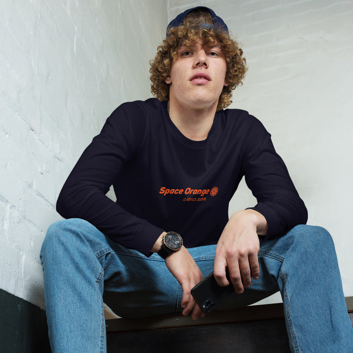 Space Orange K Unisex Long Sleeve Tee