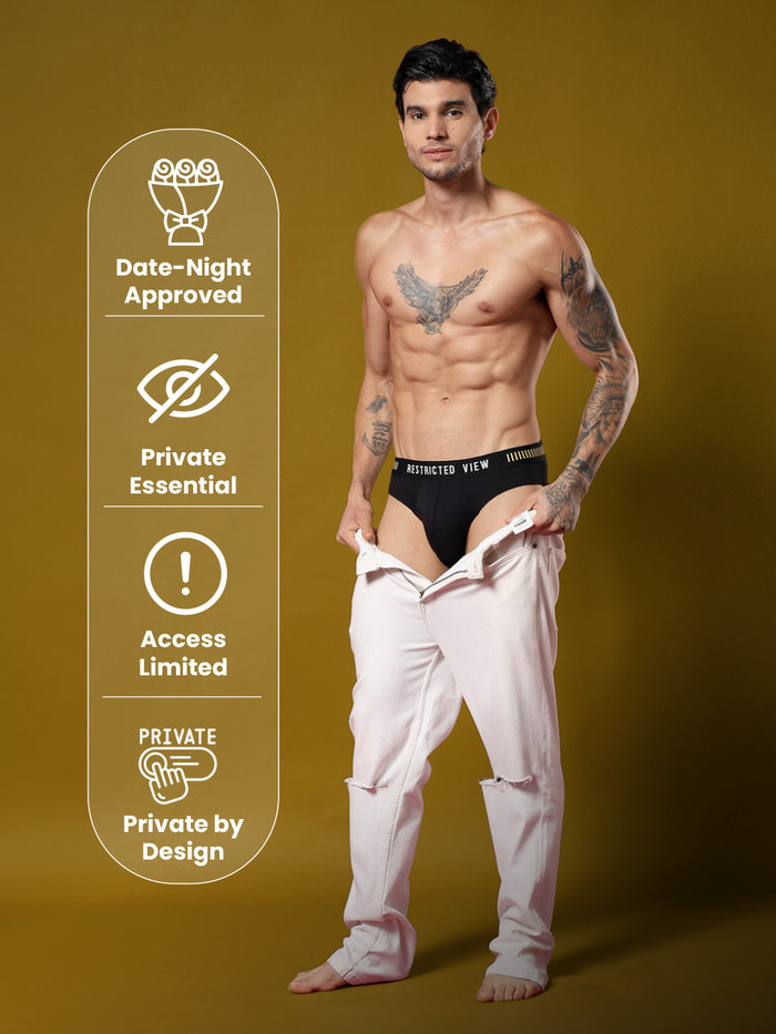 Statement Men's Brief "Restricted View"
