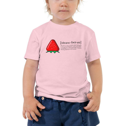 Strawberry [straw-ber-ee] Toddler Tee - Billyforce Shop