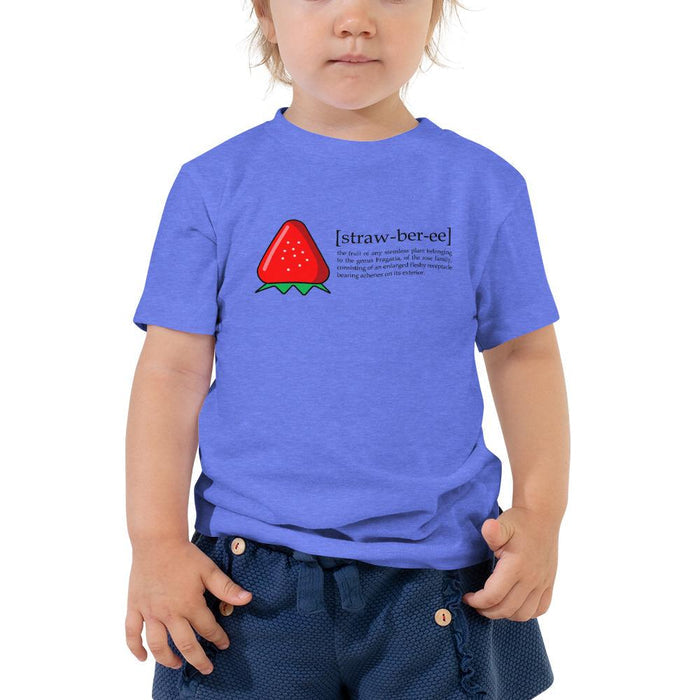 Strawberry [straw-ber-ee] Toddler Tee - Billyforce Shop