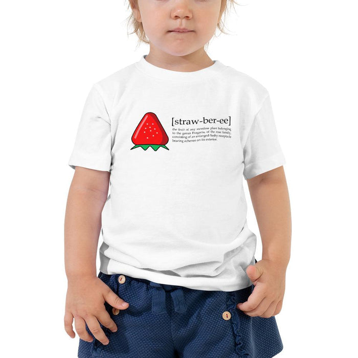 Strawberry [straw-ber-ee] Toddler Tee - Billyforce Shop