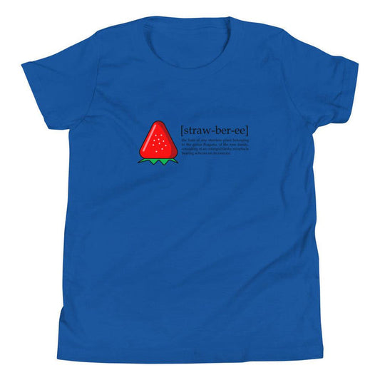 Strawberry [straw-ber-ee] Youth Premium T-Shirt - Billyforce Shop