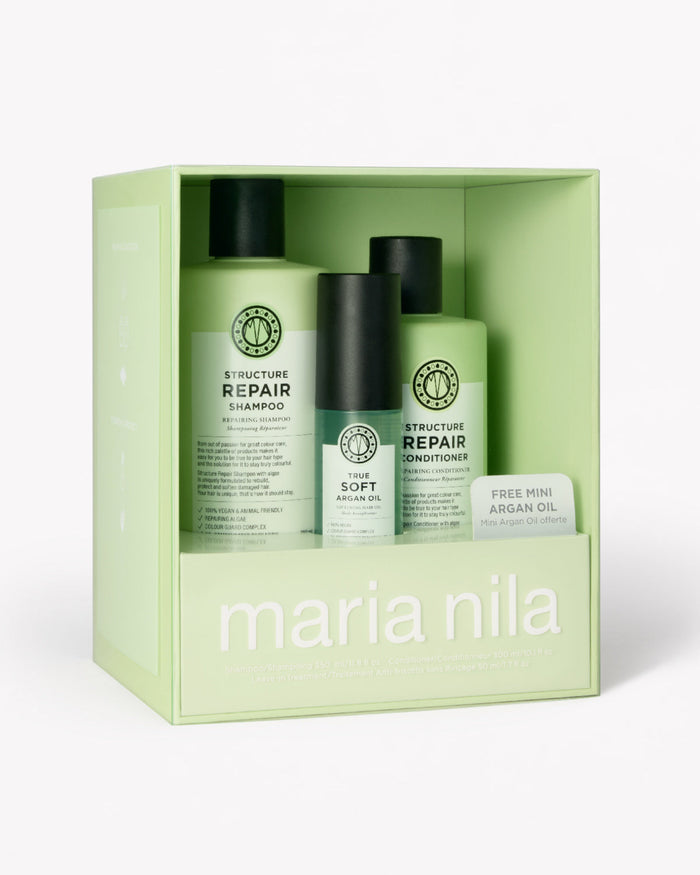 Structure Repair Beauty Box - Maria Nila holiday gift set at Solvi Salon, Boise, Idaho